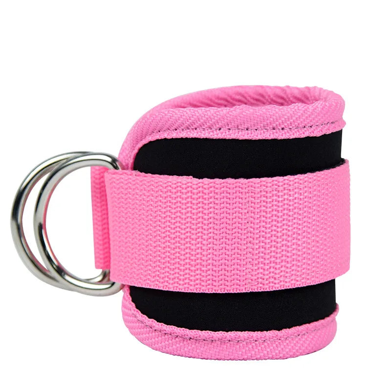 Straps para Tornozelo de Academia com Duplo D-Ring PowerGrip