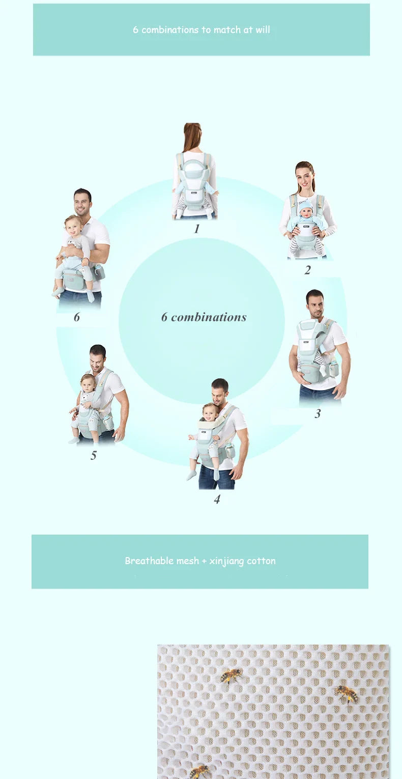 Canguru para Bebê Ergonômico Multifuncional MeuBanquinho