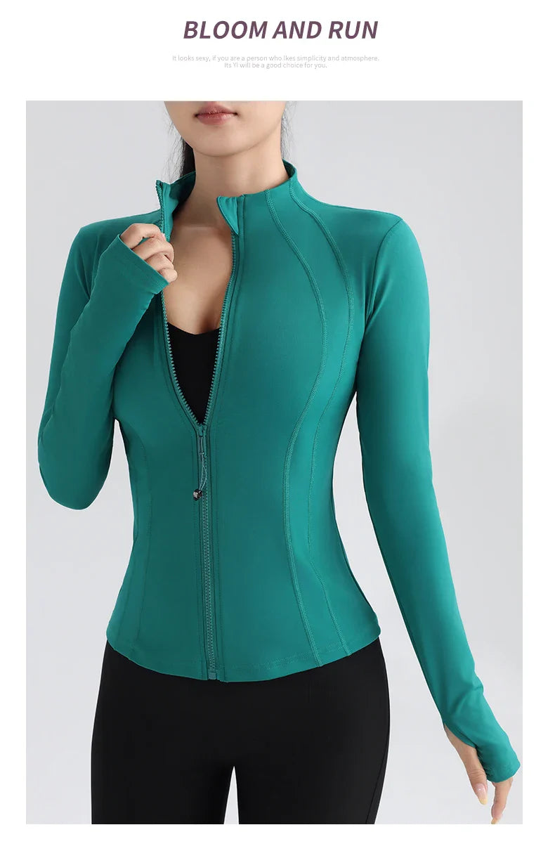 Jaqueta de Corrida Fitness com Mangas Longas PureStretch