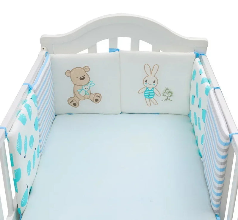 Kit de Almofadas de Proteção de Berço 6 Peças AlmoBaby