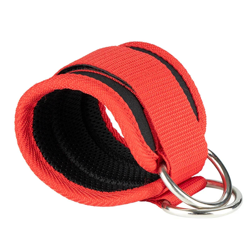 Straps para Tornozelo de Academia com Duplo D-Ring PowerGrip