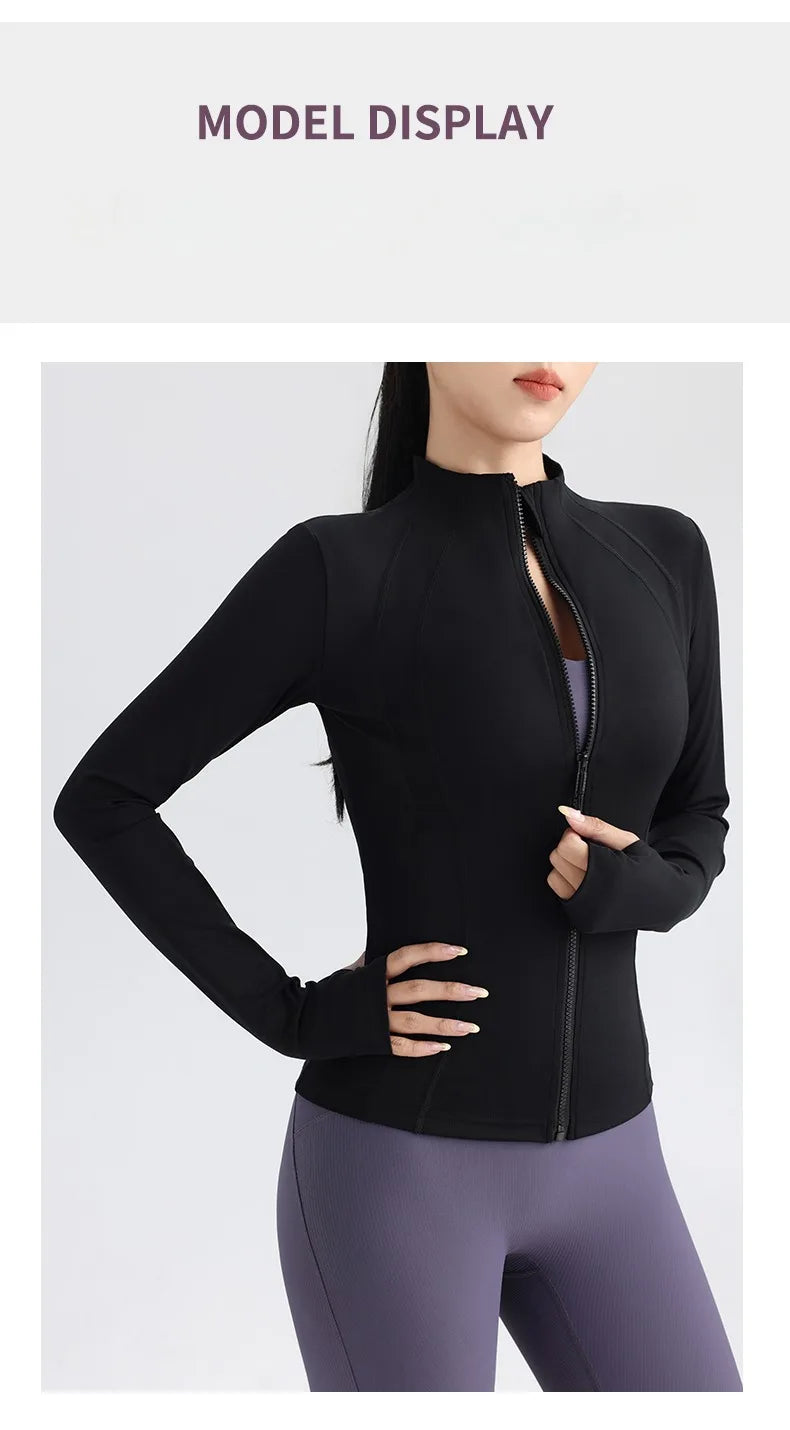 Jaqueta de Corrida Fitness com Mangas Longas PureStretch