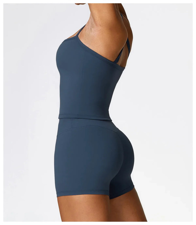 Conjunto de Yoga 2 Peças Sem Costura Feminino UltraFit